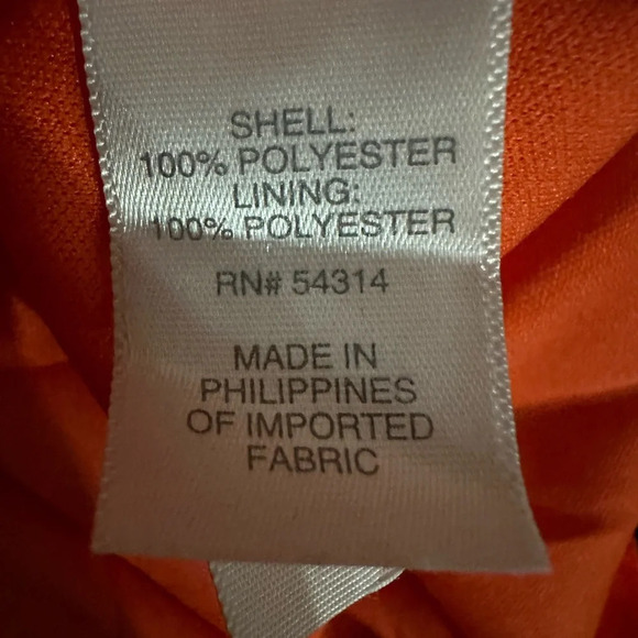 Bisou Bisou Orange Sleeveless Cut Out Back Maxi Dress Women's Size 16 - Picture 11 of 11